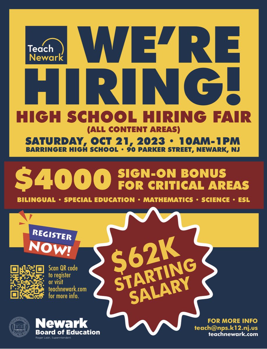 TeachNewark's tweet photo. ‼️ Register Now ‼️ https://t.co/vNoFhX9Bvf