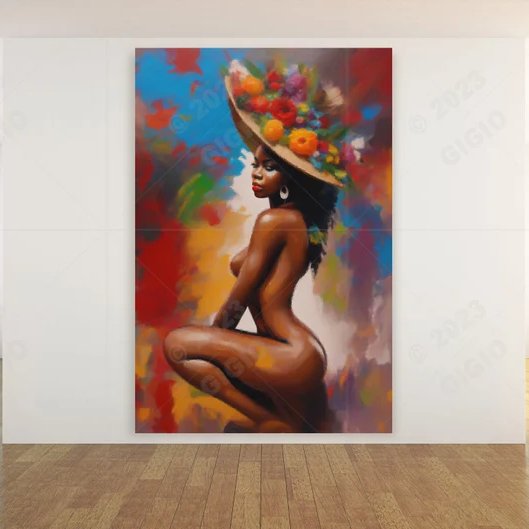 'Boho African Beauty by GiGio ❤️ #beauty #Boho #colors #paintung #trending #peinture #tableau @DreamyBoho2 etsy.com/shop/DreamyBoh…