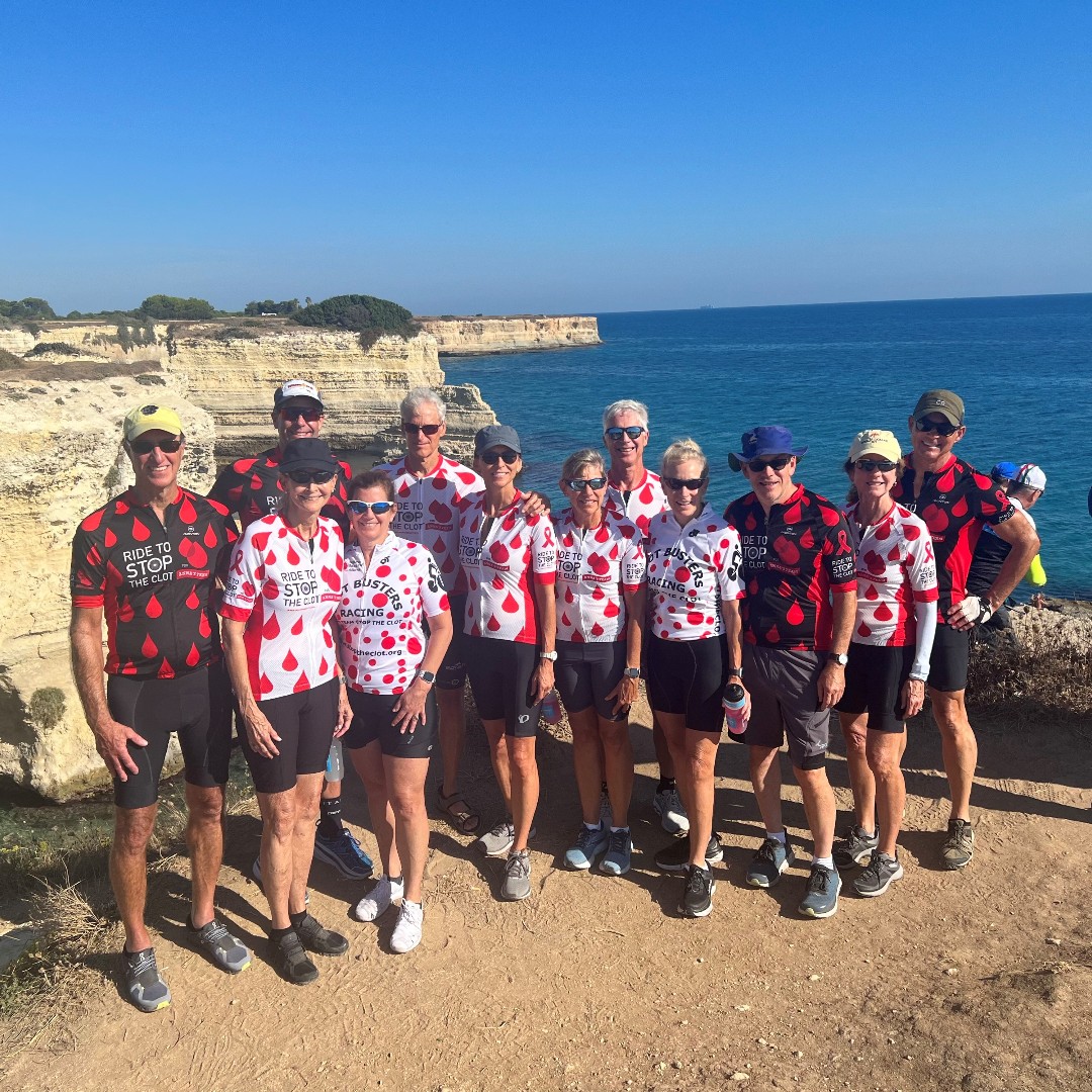 StopTheClot's tweet photo. Clot Busters are everywhere, even Italy! Weโre thrilled to see former NBCA Board Chair @sarawassenaar
& friends spreading #bloodclotawareness while biking through Puglia!
#stoptheclot #bloodclotawareness #pugliaitaly #puglia #clotbusters #bicycling https://t.co/zVhKvsA3VF