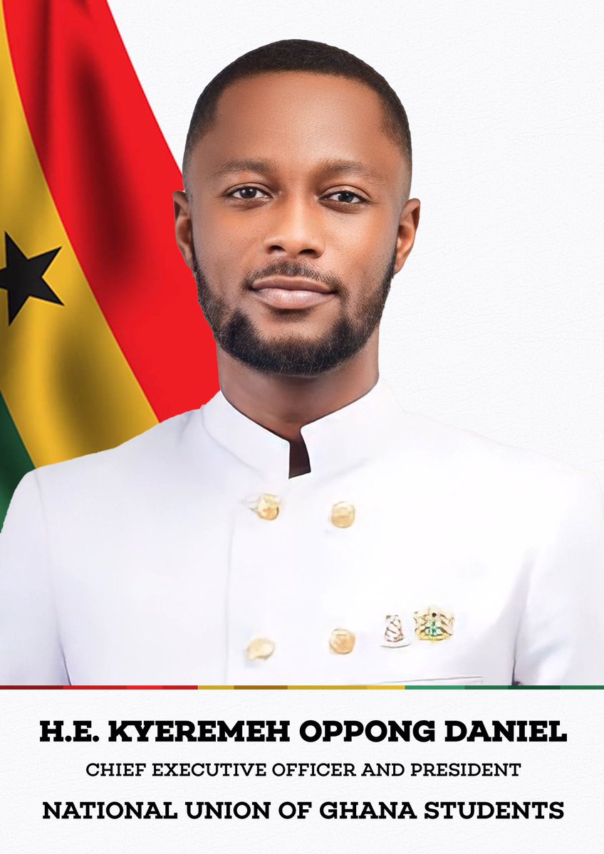 NUGS_National's tweet photo. We officially introduce to you, the 57th National Union Of Ghana Students PRESIDENT, His Excellency Kyeremeh Oppong Daniel @kod_focus

#57thNUGSPresident https://t.co/9zdvAxewN0