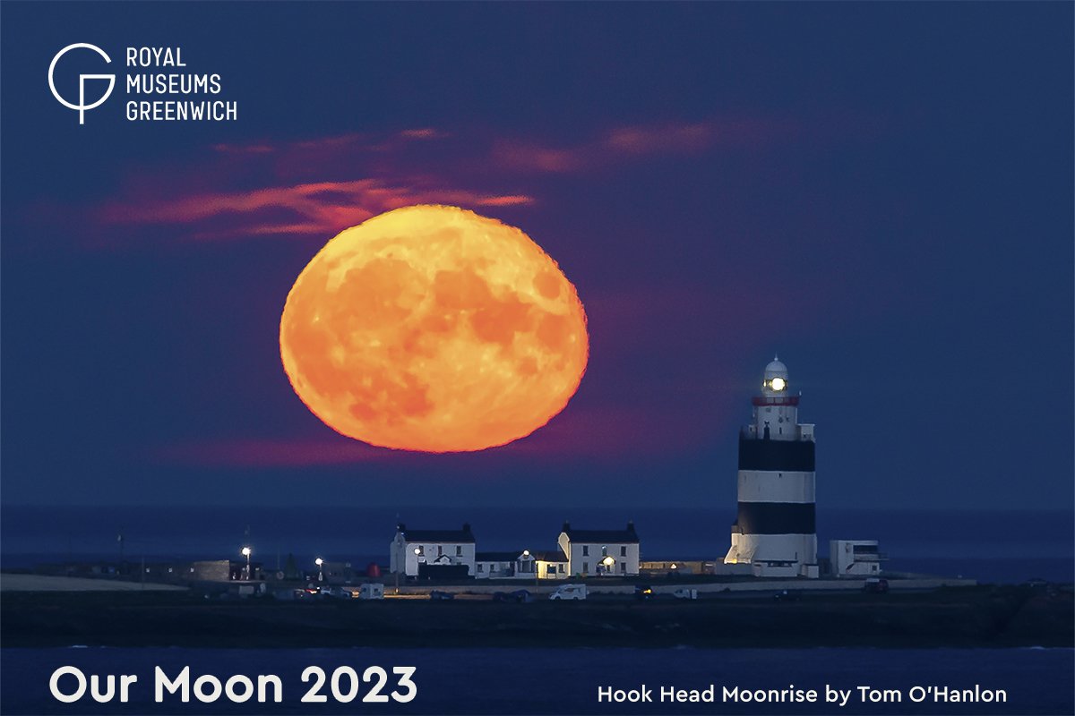 tomohanlonmedia's tweet photo. Delighted my image of the full moon rising over Hook Head Lighthouse is featured in the @RMGreenwich Astronomy Photographer of the Year 15 competition in the "Our Moon 2023" section, an incredible honour to be shortlisted amongst some the worlds very best astrophotographers. https://t.co/XA0d4Rez4a