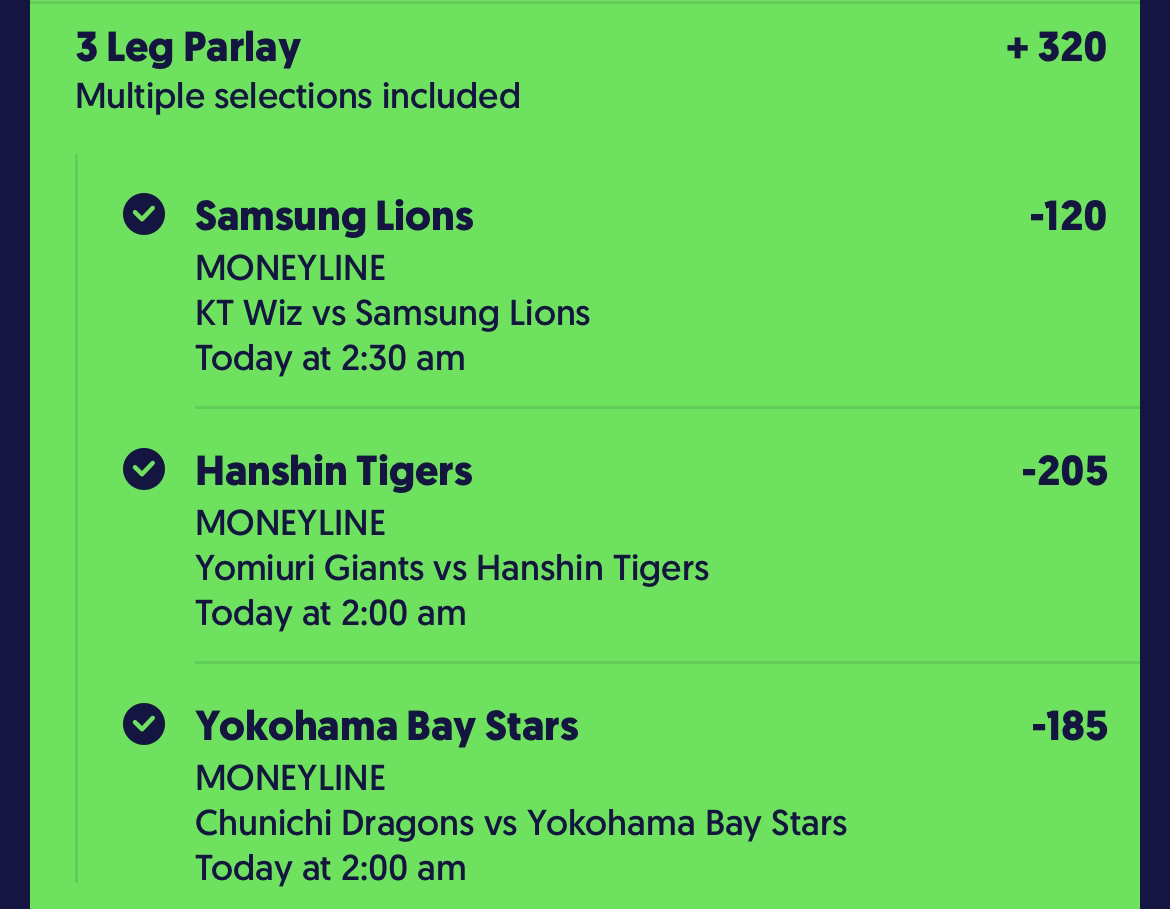 Prop_science's tweet photo. Hitting on NPB+KBO every night for both props and lines.
We provide detailed data sheets and write-ups for each play, so come join the team!
Discord: https://t.co/IMAv35RS1H
#Prizepicks #Underdog📷📷#GamblingTwitter #NPB #underdognpb #NPBprops #kbopicks #KBO #mlbprizepicks https://t.co/ny05ydkzwh