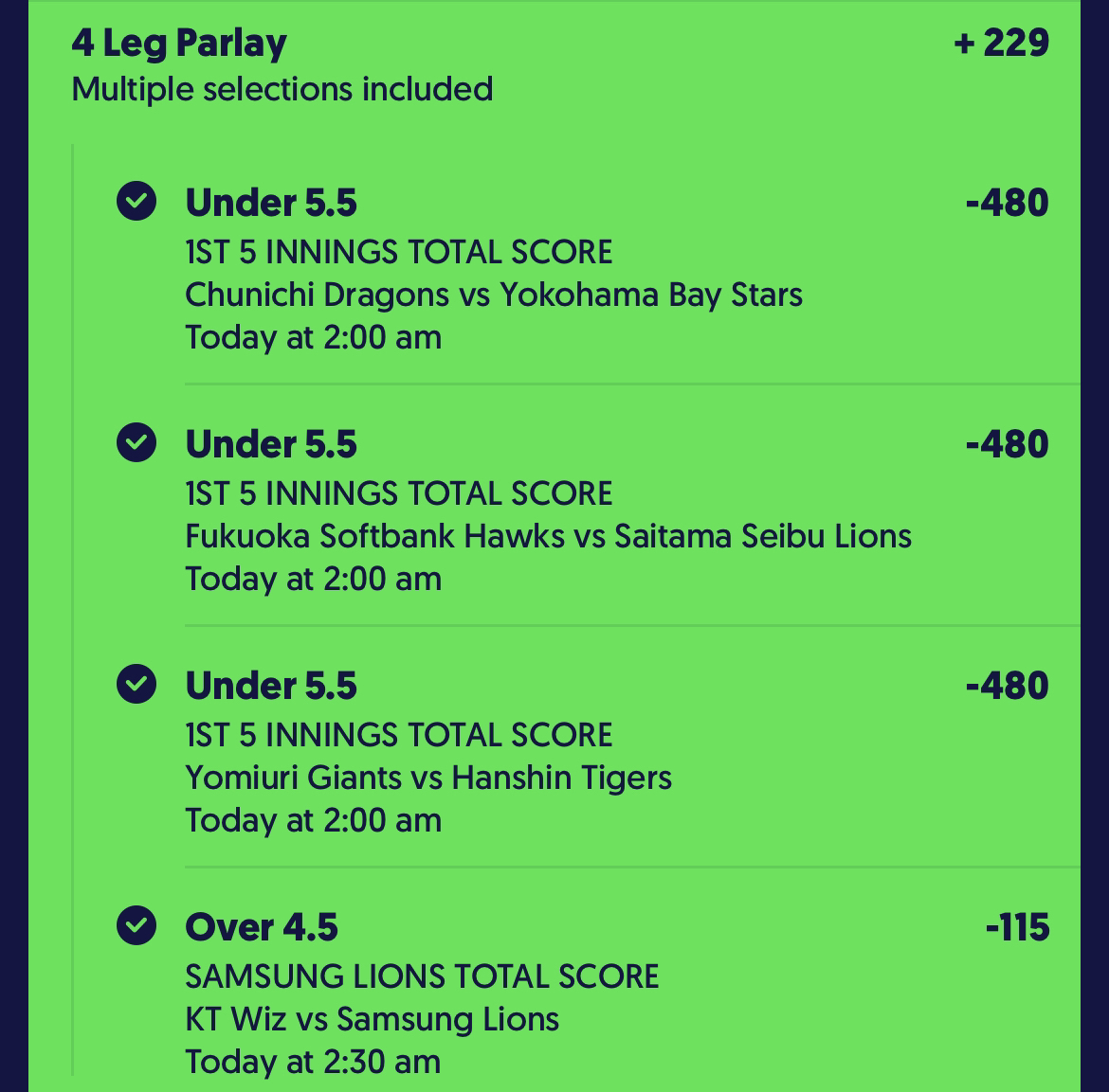 Prop_science's tweet photo. Hitting on NPB+KBO every night for both props and lines.
We provide detailed data sheets and write-ups for each play, so come join the team!
Discord: https://t.co/IMAv35RS1H
#Prizepicks #Underdog📷📷#GamblingTwitter #NPB #underdognpb #NPBprops #kbopicks #KBO #mlbprizepicks https://t.co/ny05ydkzwh