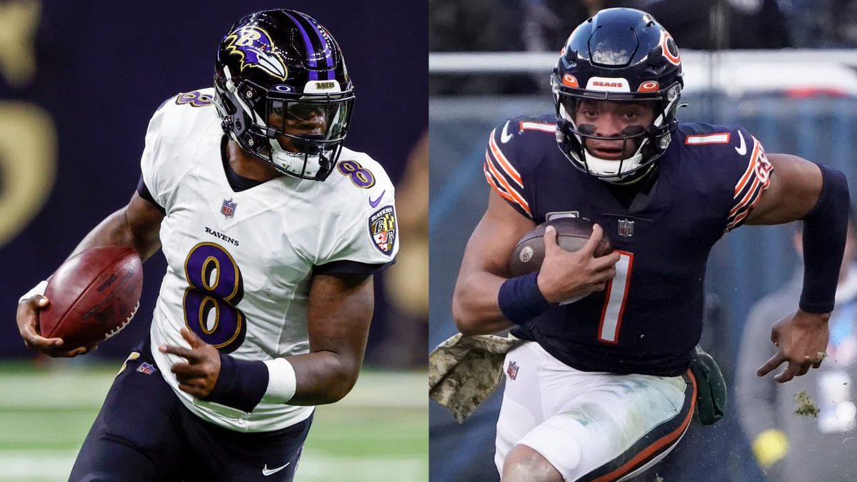 PolymarketBlitz's tweet photo. 𝐊𝐞𝐞𝐩 𝐭𝐡𝐚𝐭 𝐬𝐚𝐦𝐞 𝐞𝐧𝐞𝐫𝐠𝐲 👀
- Week 1 stats show 2 QBs who struggled but the media is only criticizing one

Lamar Jackson vs HOU
• 17/22 169 yards
• 0 TD 1 INT, 4 sacks
• 79.5 QB rating
• 6 rushes for 38 yards, 0 TD, 2 fumbles

Justin Fields vs GB
• 24/37 216 yards 
• 1 TD 1 INT, 4 sacks
• 78.2 QB rating
• 9 rushes for 59 yards, 0 TD, 1 fumble