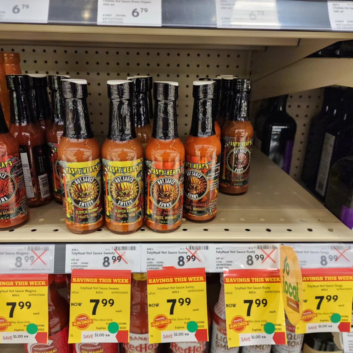 TastyHeatsFoods's tweet photo. 1$ off from all our hotsauces at @sobeys @safewaycanada
#sobeyslookforlocal #safewaylookforlocal #winnipegnews #Winnipeg #Manitoba #supportlocalbusinesses #supportlocal #Canadianhotsauce https://t.co/ls91fJ9xlx