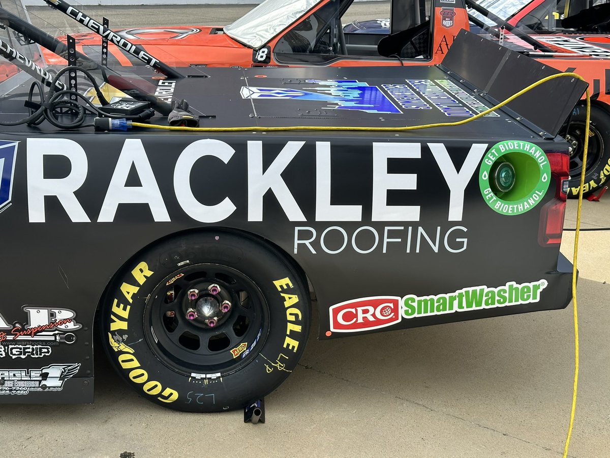 Rackley_WAR's tweet photo. Welcome @CRCAuto once again to the No. 25 of @mattdracing at @ItsBristolBaby !!! 🏁
#SmartWasher | #RackleyWAR | #NASCAR75 https://t.co/7syOyUjpXt