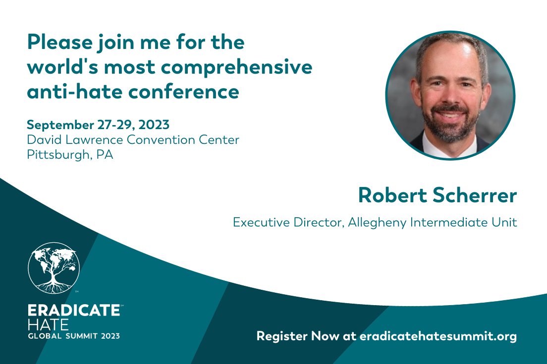 Honored to serve as the Chair of the K12 Working Group and very excited to help coordinate the Student Summit at this year's <a href="/EradicateHate/">Eloise</a> Global Summit in Pittsburgh.  Helping young people work toward real and lasting change!
eradicatehatesummit.org #eradicatehate