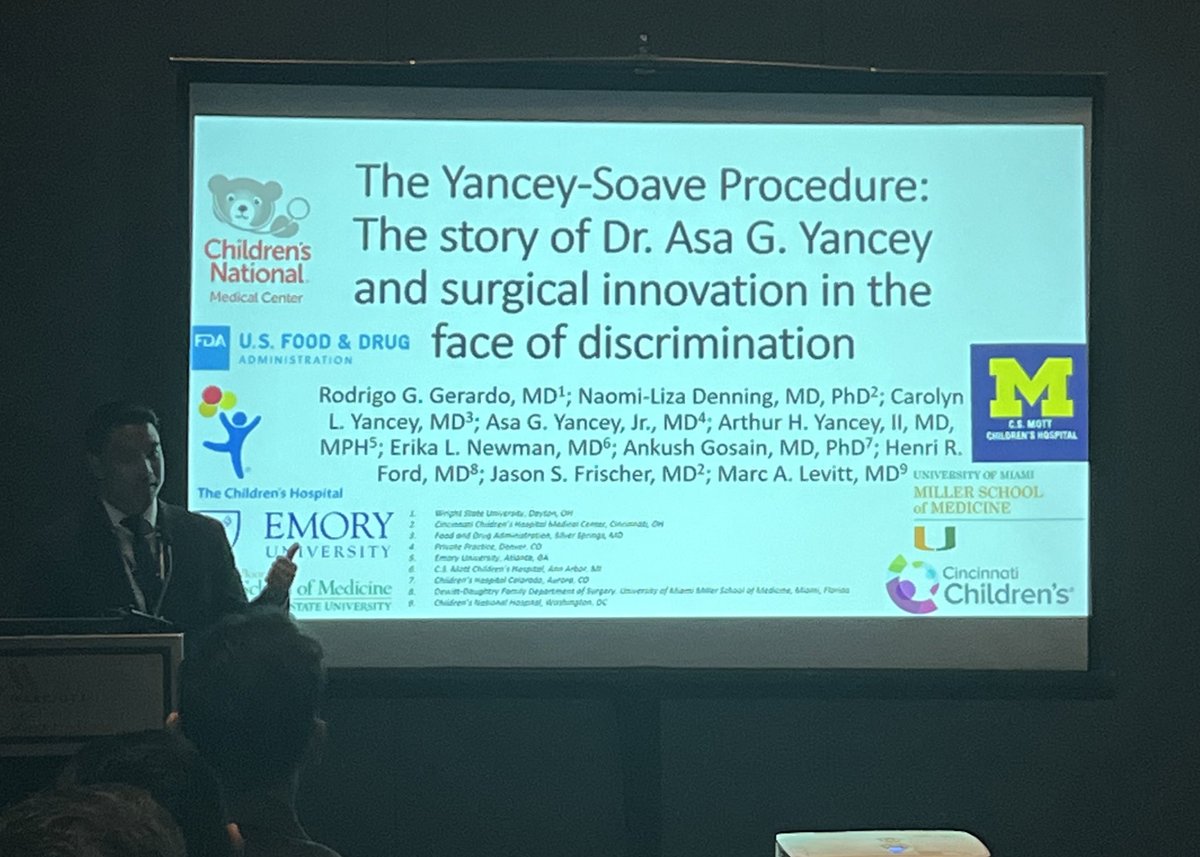 Rodrigo Gerardo, M.D. 🟧 (@rodgerardo) on Twitter photo I’m honored that Dr Yancey’s children let me tell the story of their father and his contributions to surgery. His recognition is long overdue! Thanks to <a href="/AshGosain/">Ankush Gosain</a> for encouraging me to present at #SAAS2023 I’m honored that Dr Yancey’s children let me tell the story of their father and his contributions to surgery. His recognition is long overdue! Thanks to <a href="/AshGosain/">Ankush Gosain</a> for encouraging me to present at #SAAS2023