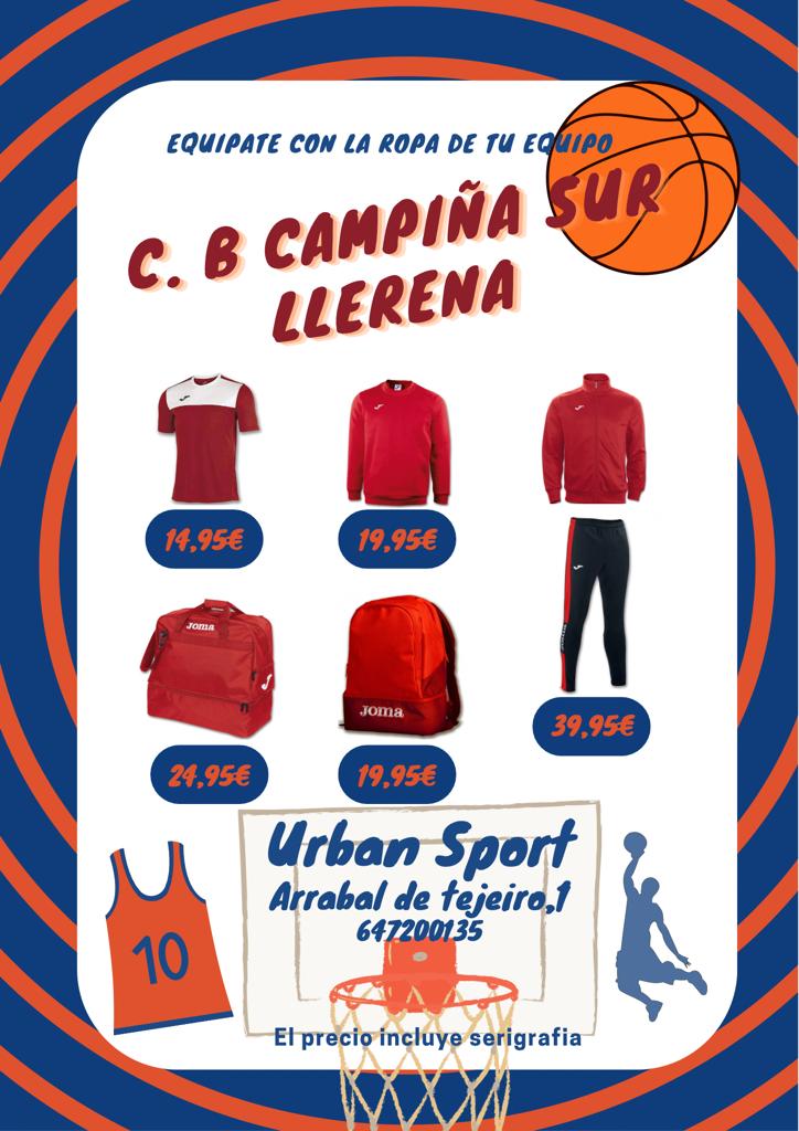 CbcampinasurL's tweet photo. 💣💣💣🔈🔈🔈 ACUERDO DE COLABORACIÓN ENTRE @11Norbe Y NUESTRO CLUB.
Es un orgullo poder ofreceros la posibilidad de equiparos con ropa del CB Campiña Sur de LLERENA, gracias a este magnífico catálogo fruto del acuerdo de colaboracion con URBAN SPORT.
#CreciendoJuntos
💪💪💪🏀🏀🏀 https://t.co/VS8Fe3EOrt