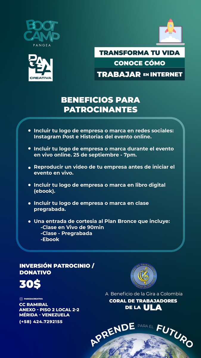 Rocasycorcheas's tweet photo. Y si quieres darle promoción a tu emprendimiento también tenemos planes para patrocinantes: https://t.co/ww6iPfzItx