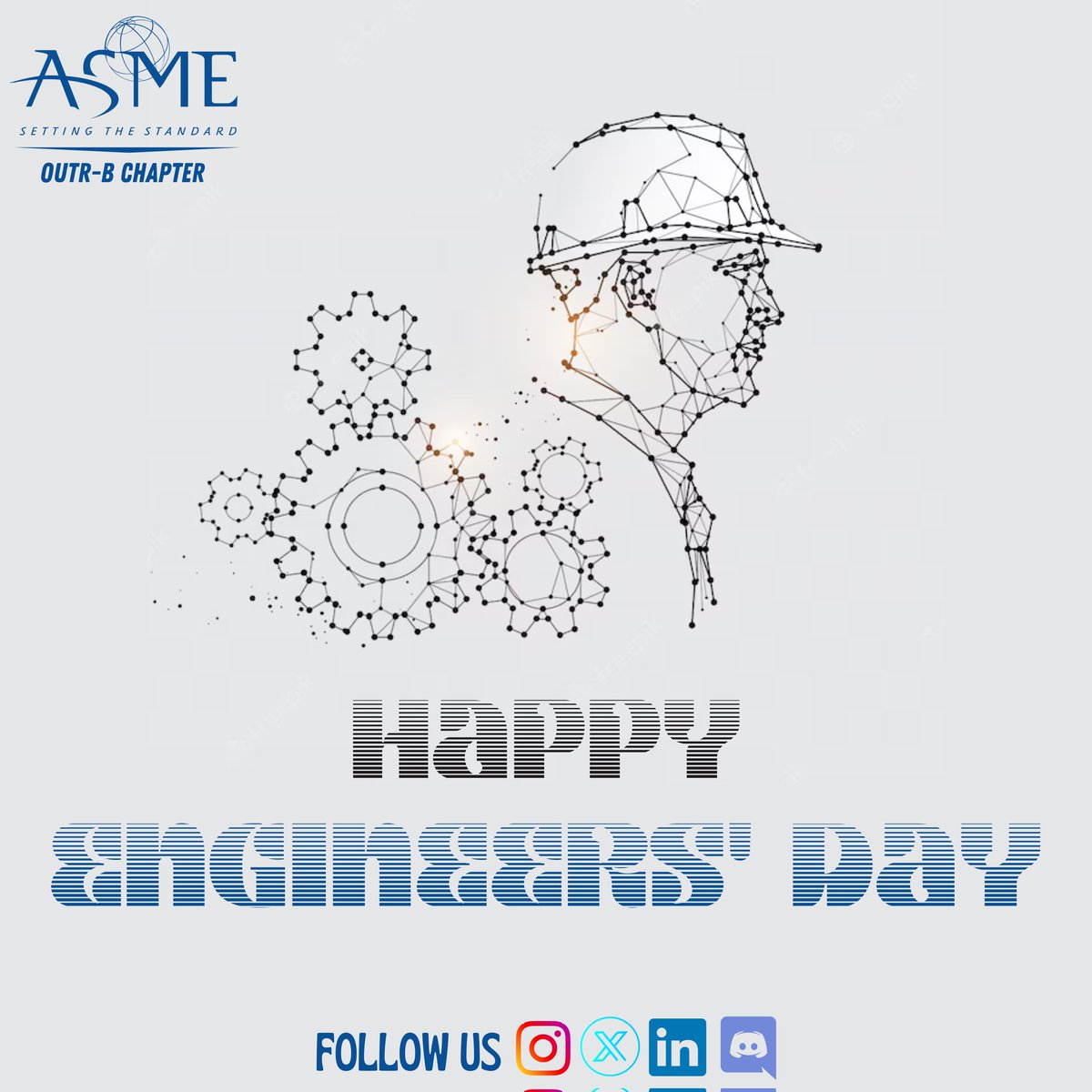 ASME_outr's tweet photo. Today, let's recognize the magic of engineering. It's about more than equations &amp; blueprints; it's about making the world a better place for all of us. 🌟

To all the engineers out there, thank you for your relentless pursuit of progress. ASME OUTR-B wishes Happy Engineers' Day! https://t.co/Q9xFgMhjyt