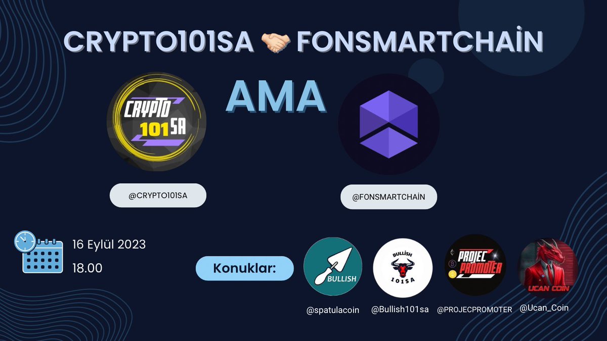 Crypto101SA's tweet photo. Cumartesi 18:00’da  @FONSmartChain ile AMA etkinliğine katılmak için bildirimleri şimdiden açmalısınız 🔔

100$ ÖDÜL’den faydalanmak için bu tweetin altına sorularınızı iletin 🎁

Birbirinden değerli isimlerle sohbetin tadına doyacağız ve  $FON hakkında her şeyi konuşacağız. 

Alarmları kurun 🔔⬇️

https://t.co/qpG7xUu2ed