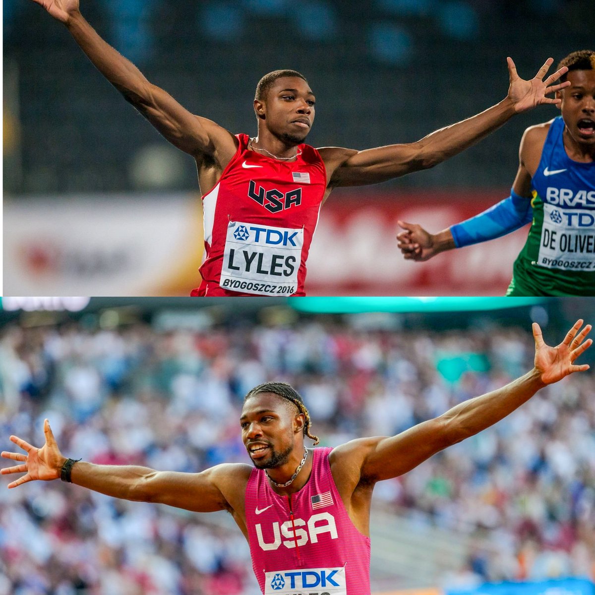 Did you know??

Before 2023, no man had won a World Junior title over 100m and then transitioned to the senior ranks to win the same title!

Noah Lyles 🇺🇲 became the first man to do so, winning the World Juniors in 2016 in 10.17s and then the World title in 2023 in 9.83s!