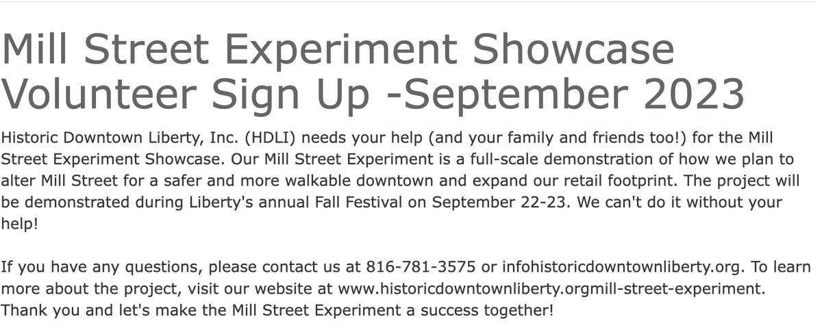 lhs_navigator's tweet photo. Calling all volunteers to support our local community and @HDLI in the #millstreetexperiment next week! @Liberty_NHS @keyclublhs @LHSJAYS πππ https://t.co/0YnyCgRTFi