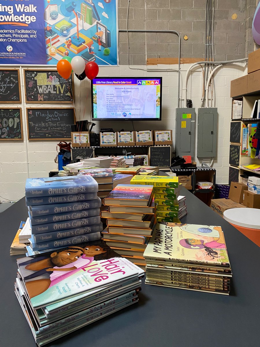 We are ready for our first ever @BaltCoPS @foundationbcps @LtlFreeLibrary #ReadInColor Grant Recipient Orientation! Can’t wait to meet our new Stewards! Welcome to the family! #PassionProject