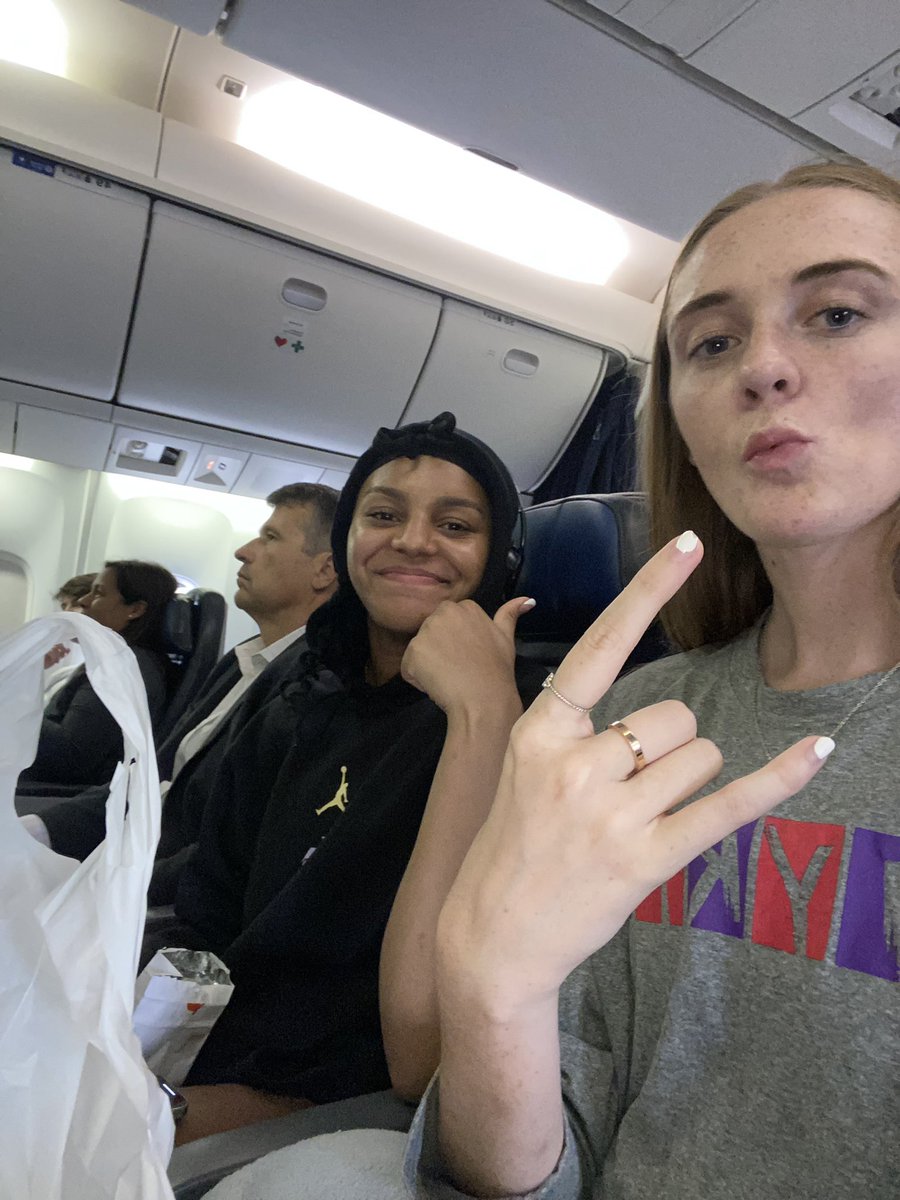 The quietest row on the plane 
😂😂

Harper & Jordan 

Any basketball fans on the plane?

Might be a couple more 
❓🤨❓🤨

We will never tell 

#4ThaCulture
#RuckersPark
#NYC
#LastHurrah
#Class2024