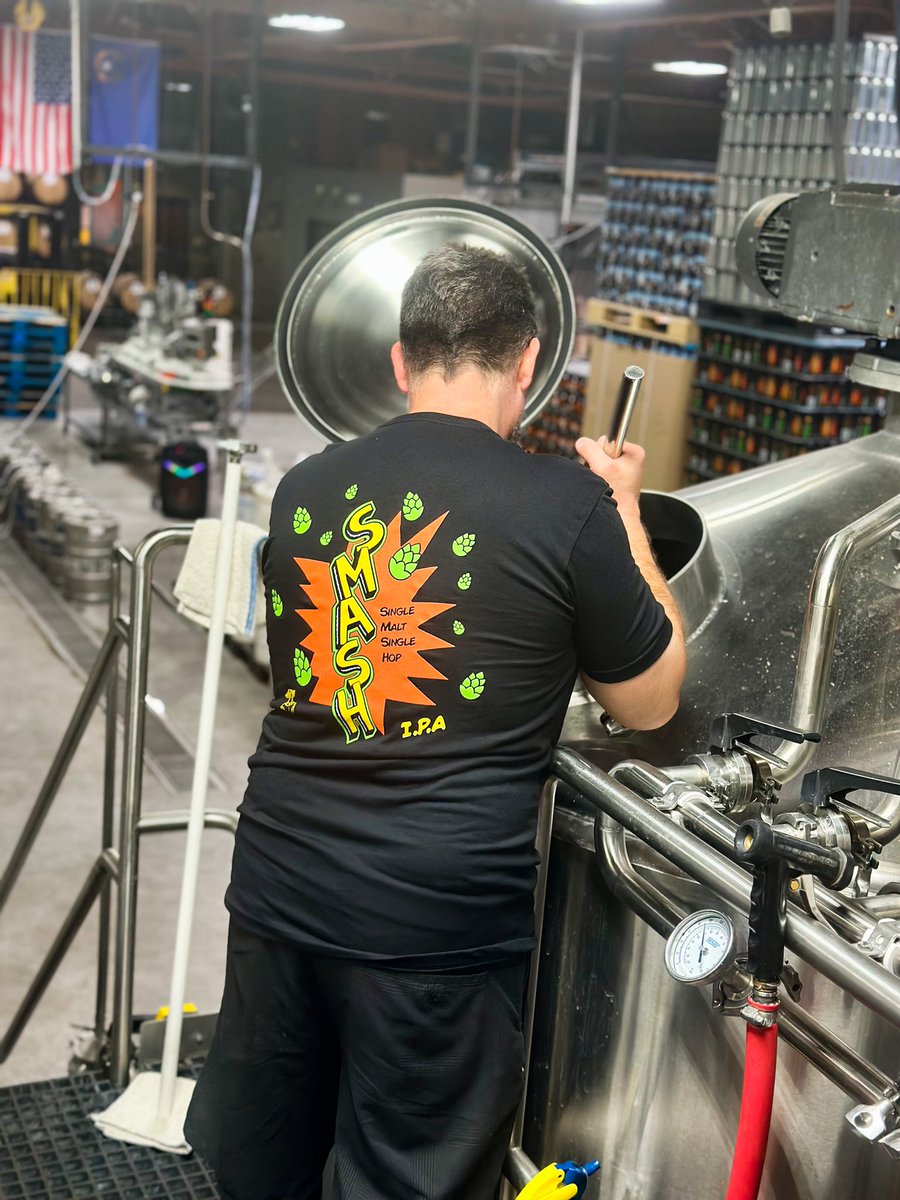 tenayacreek's tweet photo. Brewing up the newest S.M.A.S.H. IPA featuring Motueka New Zealand Hops!! Keep an eye out for Draft and Cans coming soon🍻👀 https://t.co/UQQ1cWR7AJ