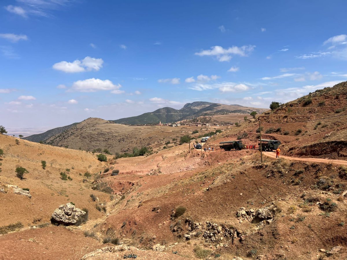 UK_ISAR_TEAM's tweet photo. #UKISAR is once again on a mission,  scaling the heights of the High Atlas Mountains to reach isolated villages, seeking survivors, and offering assistance to the wounded and displaced.

Our dedicated team continues their relentless efforts to bring hope to those in need.

#MoroccoEarthquake #SearchAndRescue #UKAid #UKISAR
