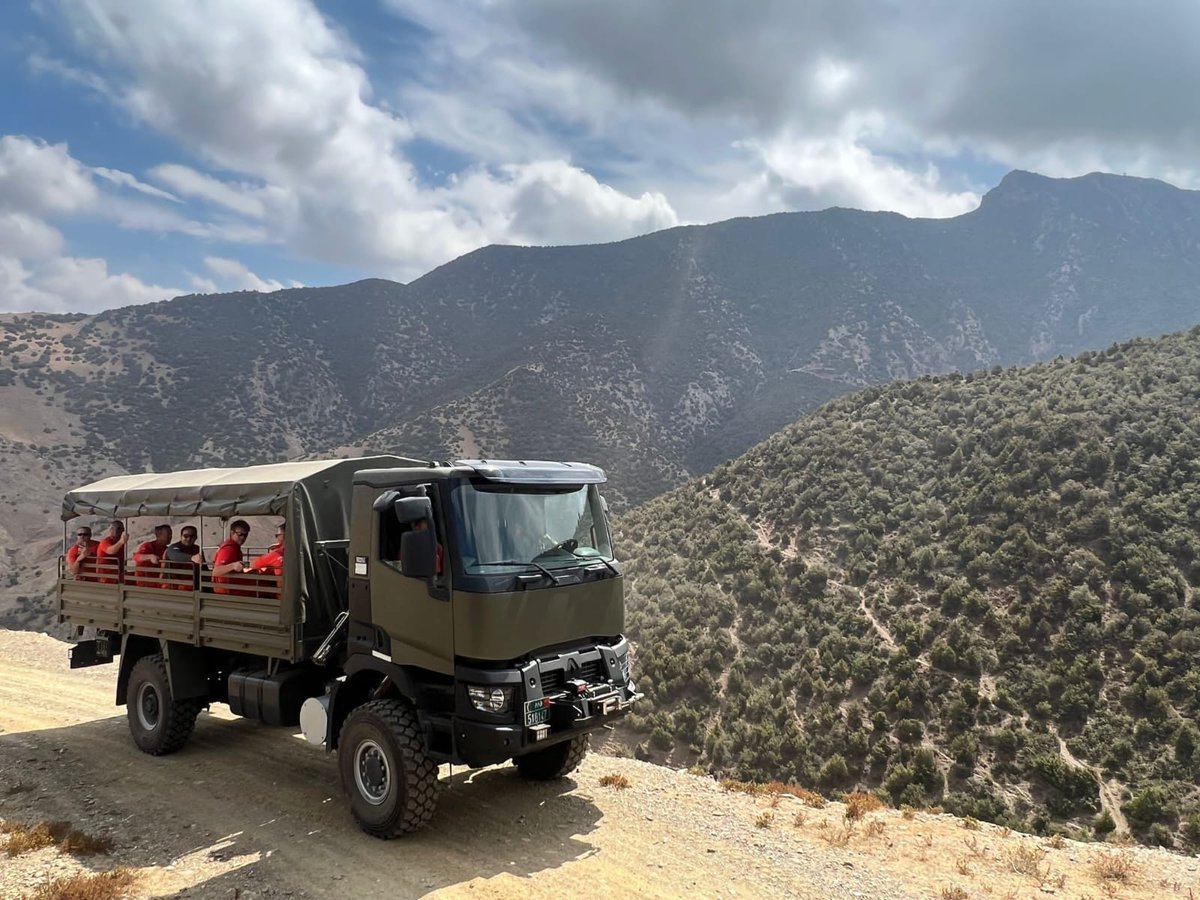 UK_ISAR_TEAM's tweet photo. #UKISAR is once again on a mission,  scaling the heights of the High Atlas Mountains to reach isolated villages, seeking survivors, and offering assistance to the wounded and displaced.

Our dedicated team continues their relentless efforts to bring hope to those in need.

#MoroccoEarthquake #SearchAndRescue #UKAid #UKISAR