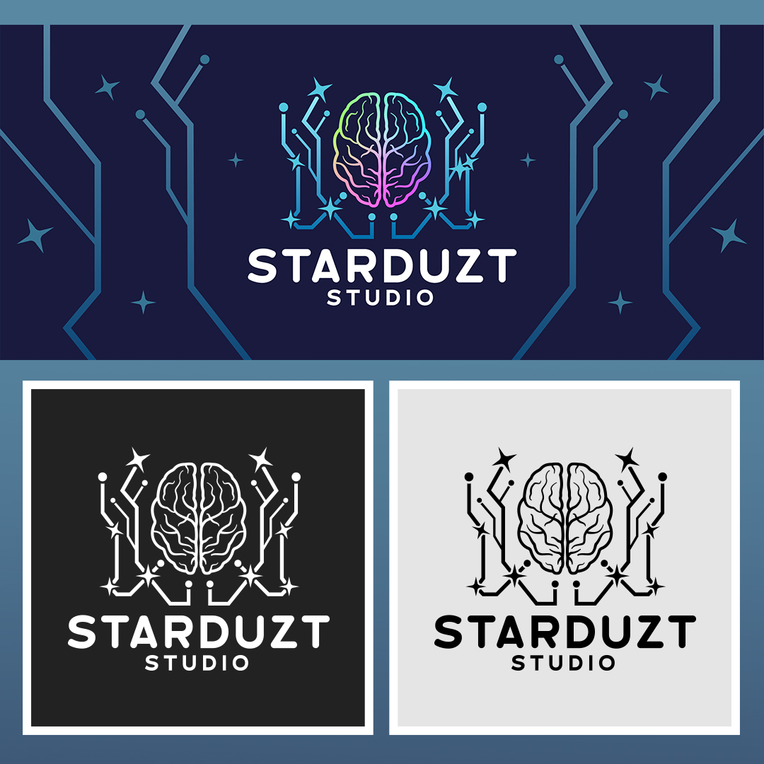 HeartlyCreate's tweet photo. Connecting us to the stars ✨ See the logo and additional comps we created for the company, Starduzt Studio! #HeartlyCreations https://t.co/AcbtCGnIPe