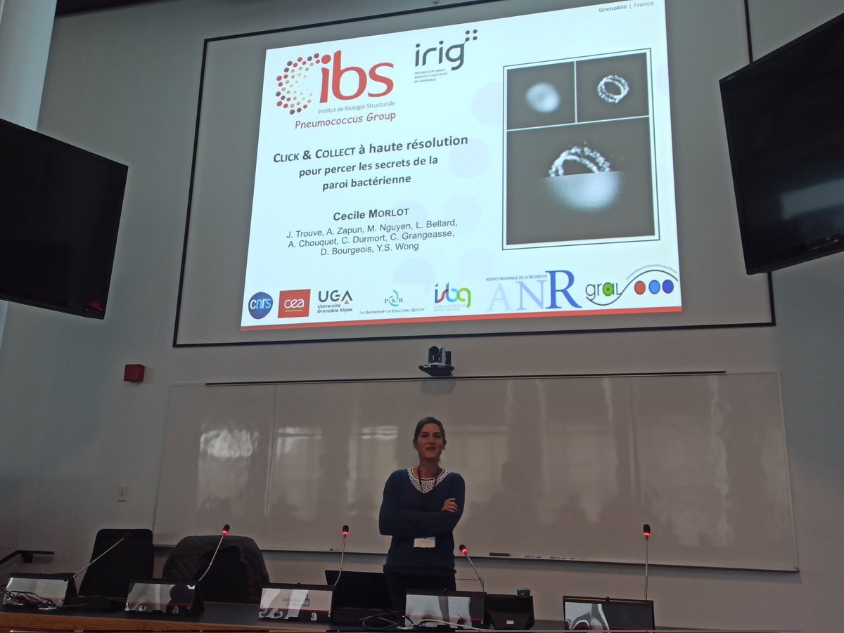 BISP2023 (@congresbisp) on Twitter photo Merci à Cécile Morlot de <a href="/IBS_Grenoble/">Institut de Biologie Structurale</a> pour sa venue à #BISP2023 pour nous parler de son approche combinant chimie Click et microscopie dSTORM pour percer les secrets de la paroi bactérienne chez S. pneumoniae. Des images incroyables de🔬! Position de postdoc dispo pour aout 2024 Merci à Cécile Morlot de <a href="/IBS_Grenoble/">Institut de Biologie Structurale</a> pour sa venue à #BISP2023 pour nous parler de son approche combinant chimie Click et microscopie dSTORM pour percer les secrets de la paroi bactérienne chez S. pneumoniae. Des images incroyables de🔬! Position de postdoc dispo pour aout 2024
