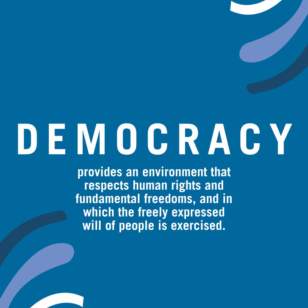 Democracy enables people to have a say in their futures.

Everyone should be able to meaningfully participate in decisions that will affect their lives now, and in years to come.

Friday is #DemocracyDay. un.org/en/observances…