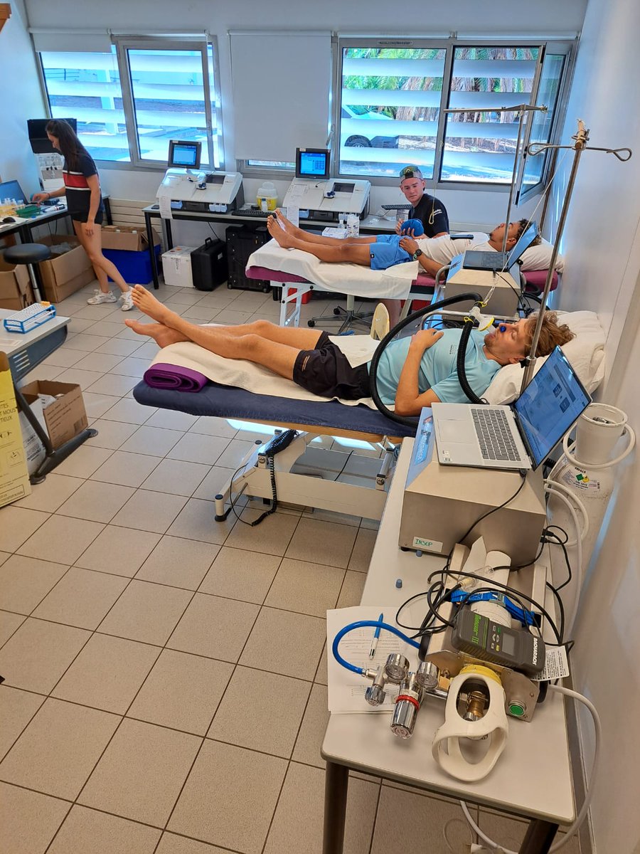 Elie Nader (@elienader) on Twitter photo Les expérimentations <a href="/HYPOXPERF/">HYPOXPERF</a> se poursuivent pour les triathlètes de la <a href="/FFTRI/">FFTRI - Fédération Française de Triathlon</a>. Au programme, mesure de la masse tot. d'hémoglobine et de la survie des érythrocytes suite à un stage en altitude🏔️
<a href="/CneaFontRomeu/">Cnea FontRomeu</a> @INSEP_PARIS <a href="/creps_montp/">CREPS Montpellier</a> <a href="/TeamVBRBC/">Team Vascular Biology and Red Blood Cells</a> <a href="/LaboMOVE/">Laboratoire MOVE</a> <a href="/LaboratoireHP2/">Laboratoire HP2</a>. Les expérimentations <a href="/HYPOXPERF/">HYPOXPERF</a> se poursuivent pour les triathlètes de la <a href="/FFTRI/">FFTRI - Fédération Française de Triathlon</a>. Au programme, mesure de la masse tot. d'hémoglobine et de la survie des érythrocytes suite à un stage en altitude🏔️
<a href="/CneaFontRomeu/">Cnea FontRomeu</a> @INSEP_PARIS <a href="/creps_montp/">CREPS Montpellier</a> <a href="/TeamVBRBC/">Team Vascular Biology and Red Blood Cells</a> <a href="/LaboMOVE/">Laboratoire MOVE</a> <a href="/LaboratoireHP2/">Laboratoire HP2</a>.
