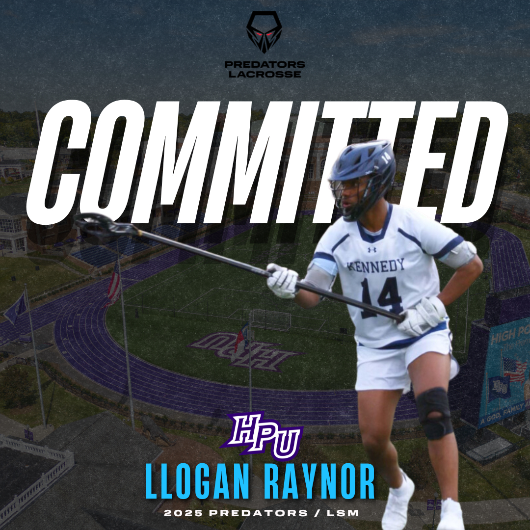First one off the board!! Congrats to Preds 2025 LSM Llogan Raynor (Kennedy High School) on his commitment to High Point University!

<a href="/lloganraynor14/">Llogan Raynor</a> <a href="/hpumenslax/">High Point Lacrosse</a> #GoHPU #predslax #predatorslacrosse #collegelacrosse