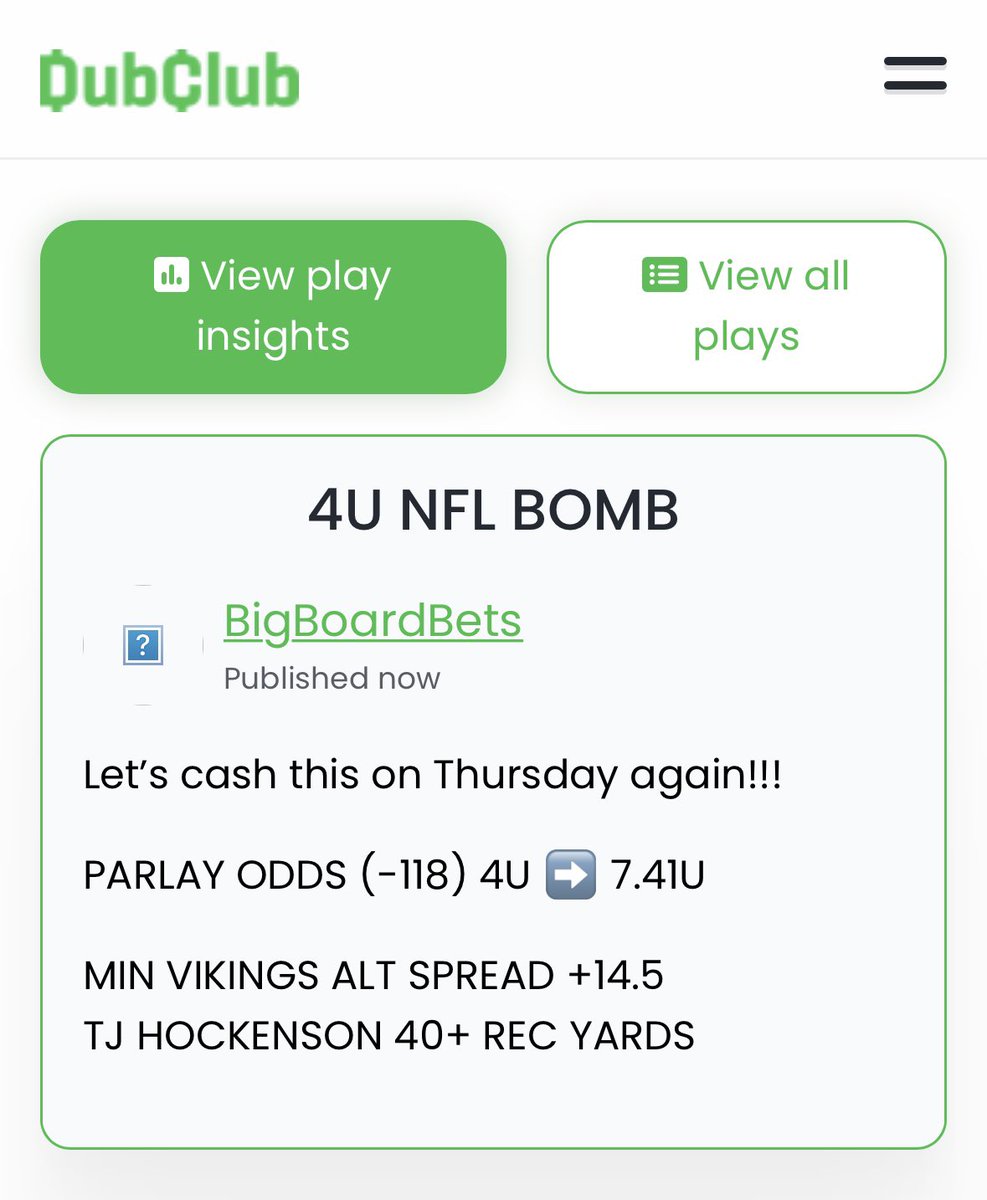SGP_Vick's tweet image. JUST ANOTHER HUGE MONEY MAKING THURSDAY NIGHT FOOTBALL GAME INCOMING 🙏🙏🙏🙏

#2easy