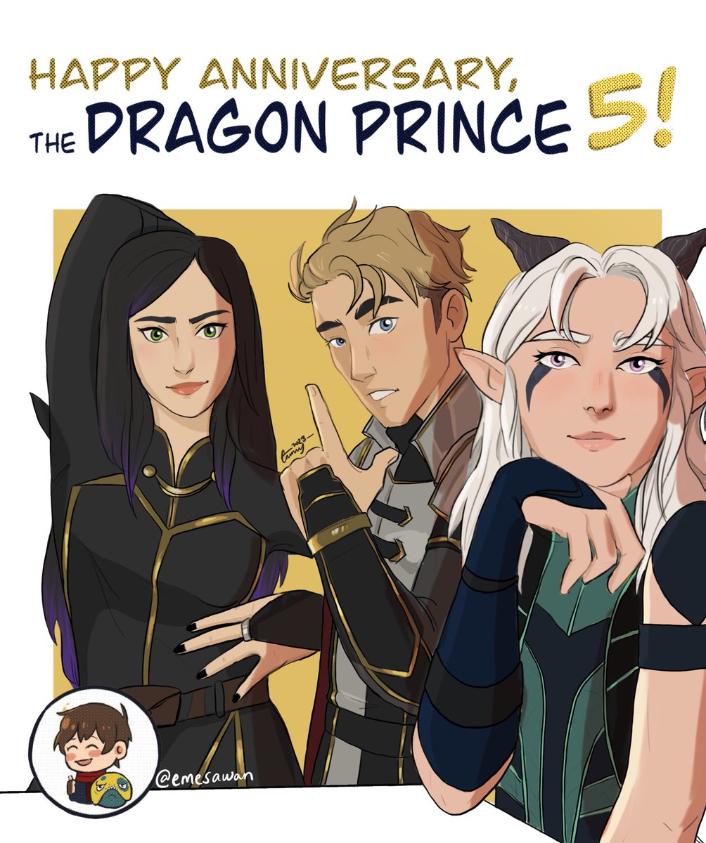 emmy 🍉 (@emwogs) on Twitter photo thank you for everything <a href="/thedragonprince/">The Dragon Prince</a> , happy anniversary! 🐉⚔️🧝🏻♀️
#TheDragonPrince thank you for everything <a href="/thedragonprince/">The Dragon Prince</a> , happy anniversary! 🐉⚔️🧝🏻♀️
#TheDragonPrince
