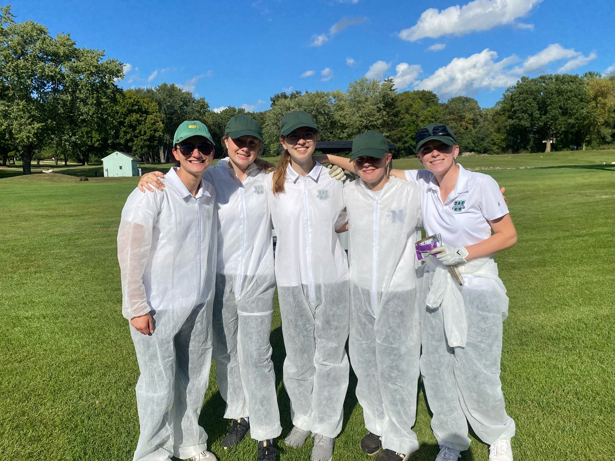 WUHSGirlsGolf's tweet photo. Another successful Dress Up Scramble in the books. This year the Masters Caddies got a chance to play. https://t.co/u2sQOpkvBO