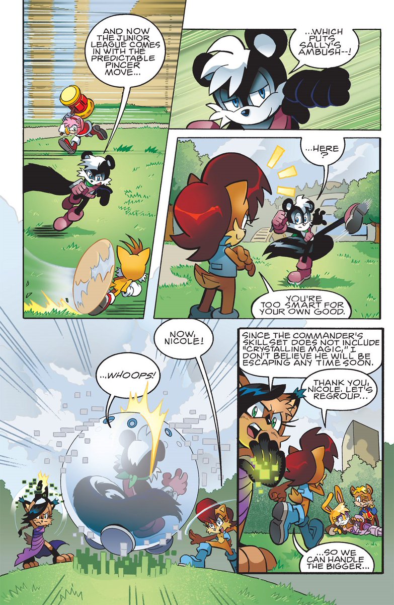 ArchieSonicChar's tweet photo. Also his apprentice Geoffrey St. John, in addition to being skilled in physical combat and a force to be reckoned with his wrist-mounted crossbow, is also an Ixis Wizard himself!
From Issue 223, writing by Ian Flynn, and art by Ben Bates
#ArchieSonic #Sonic #GeoffreyStJohn https://t.co/wsv20hKX3N