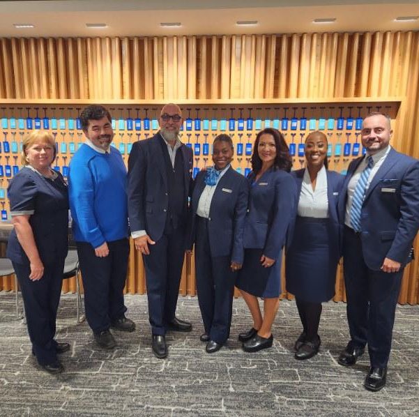 The photo shoot crew!!!!! ❤️ <a href="/united/">United Airlines</a> #weareunited