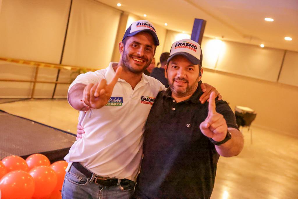 ErasmoZB's tweet photo. Gracias al senador @juliochagui por su importante apoyo a #CórdobaPr1mero☝🏻

Esta será una gobernación de proyección del departamento.  Hay mucho por hacer para generar más oportunidades para la gente y es importante trabajar unidos por todos los sectores, ¡Lo lograremos! https://t.co/6ueBZinlJq