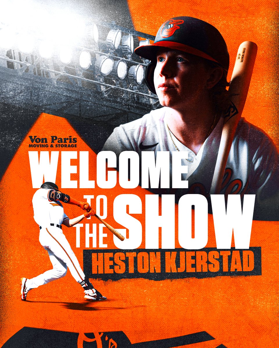 Orioles's tweet photo. Welcome to the Show, Heston! https://t.co/T3aUZQyBv7