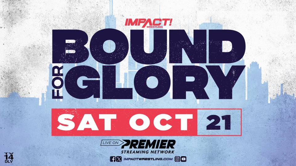 🚨BOUND FOR GLORY!!!🚨

Don’t forget! <a href="/IMPACTWRESTLING/">TNA Wrestling</a> returns to Premier Streaming Network on Oct. 21st as they present #BoundForGlory!!! 👀

💻➡️ Available for pre-order now: watchonpremier.com

#IMPACT1000