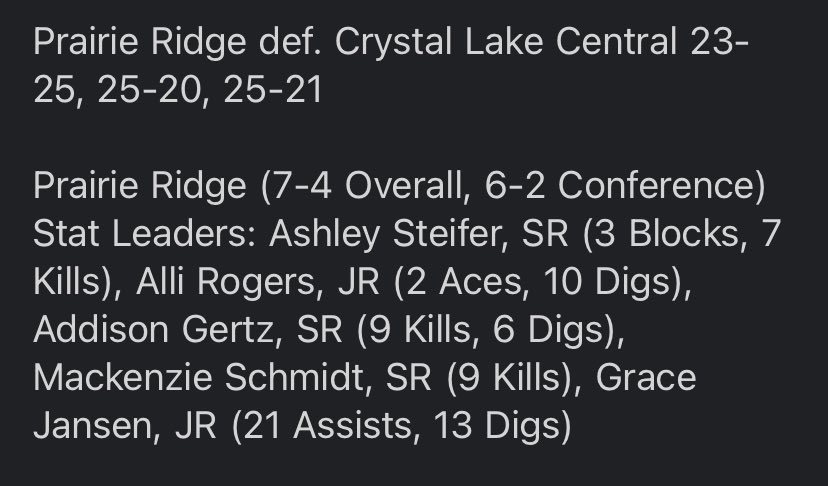 Prairie Ridge Volleyball (@prvbwolves) on Twitter photo 