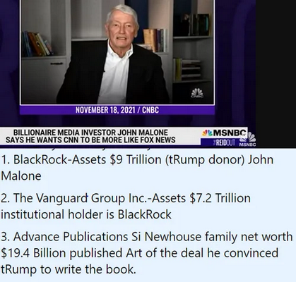 BandeleGaniyu's tweet photo. @AvonandsomerRob @BidensWins HuH? CNN is invested by tRump lackeys etc. 🤣 #JohnMalone #BlackRock #SiNewhouse.https://t.co/dZWJyzAsXi