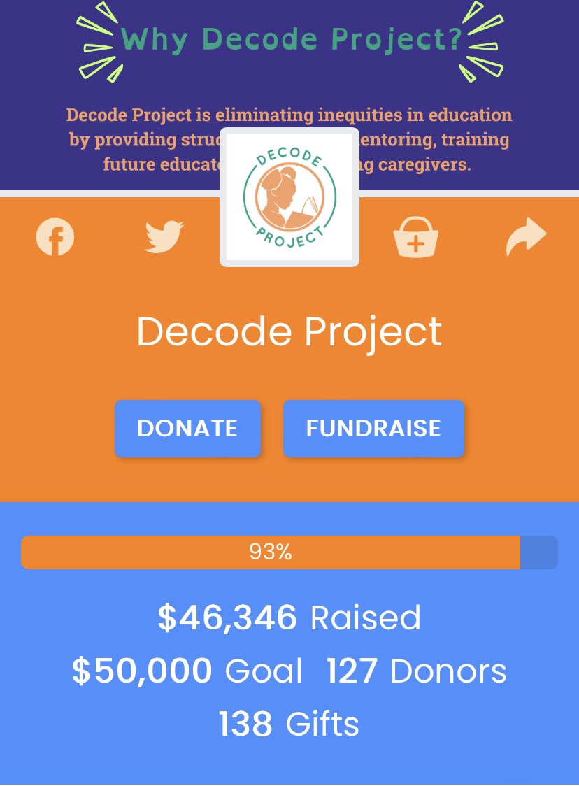 We are this👌🏾close to reaching our goal w/ just a few hours left in the #GiveForGoodLou campaign.

Consider giving the gift of literacy through your donation using the link below. Thank you! 

giveforgoodlouisville.org/p2p/320055/chr…