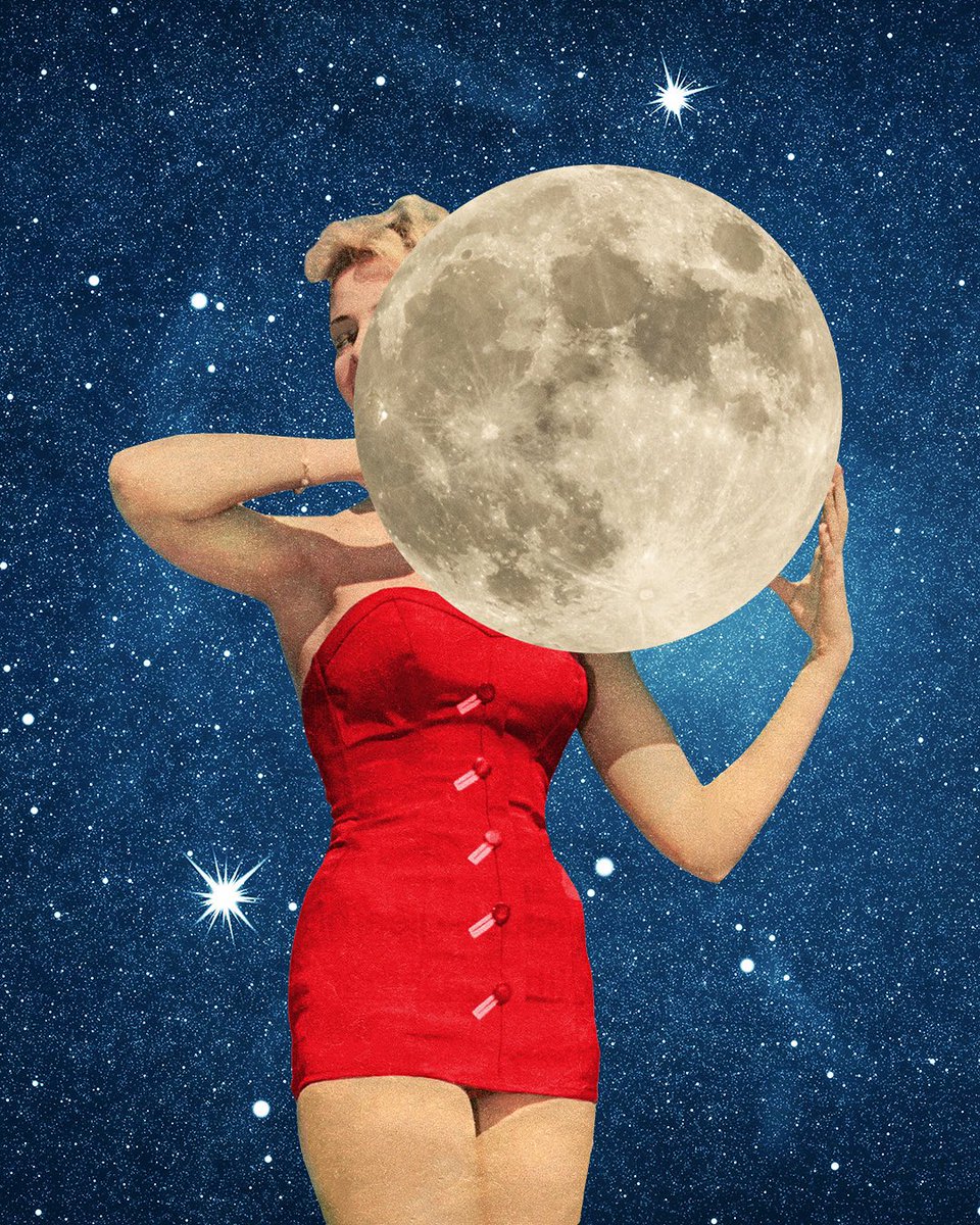 Catching the Moon 872 #collage #collageart #artistsontwitter