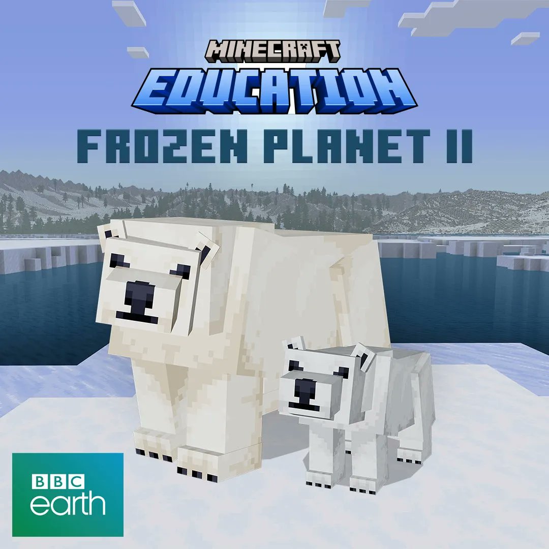 Don't forget about the AMAZING #MinecraftEdu Frozen Planet II Educator Resource! 🐧
Have your students use Minecraft Education to explore geography, frozen worlds and flora and fauna! ❄️

Check out the resources here: education.minecraft.net/en-us/discover…