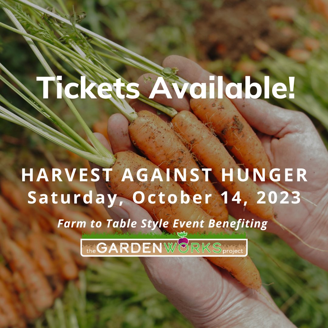 GardenWorksProj's tweet photo. Tickets are on sale! Secure your spot at Harvest Against Hunger, our signature fall fundraiser in Glen Ellyn. Enjoy creative small plates by COD culinary, garden inspired drinks, live music and more. Your support builds a more food secure future. 
https://t.co/mnedysbkPs https://t.co/f39ohKsCg0