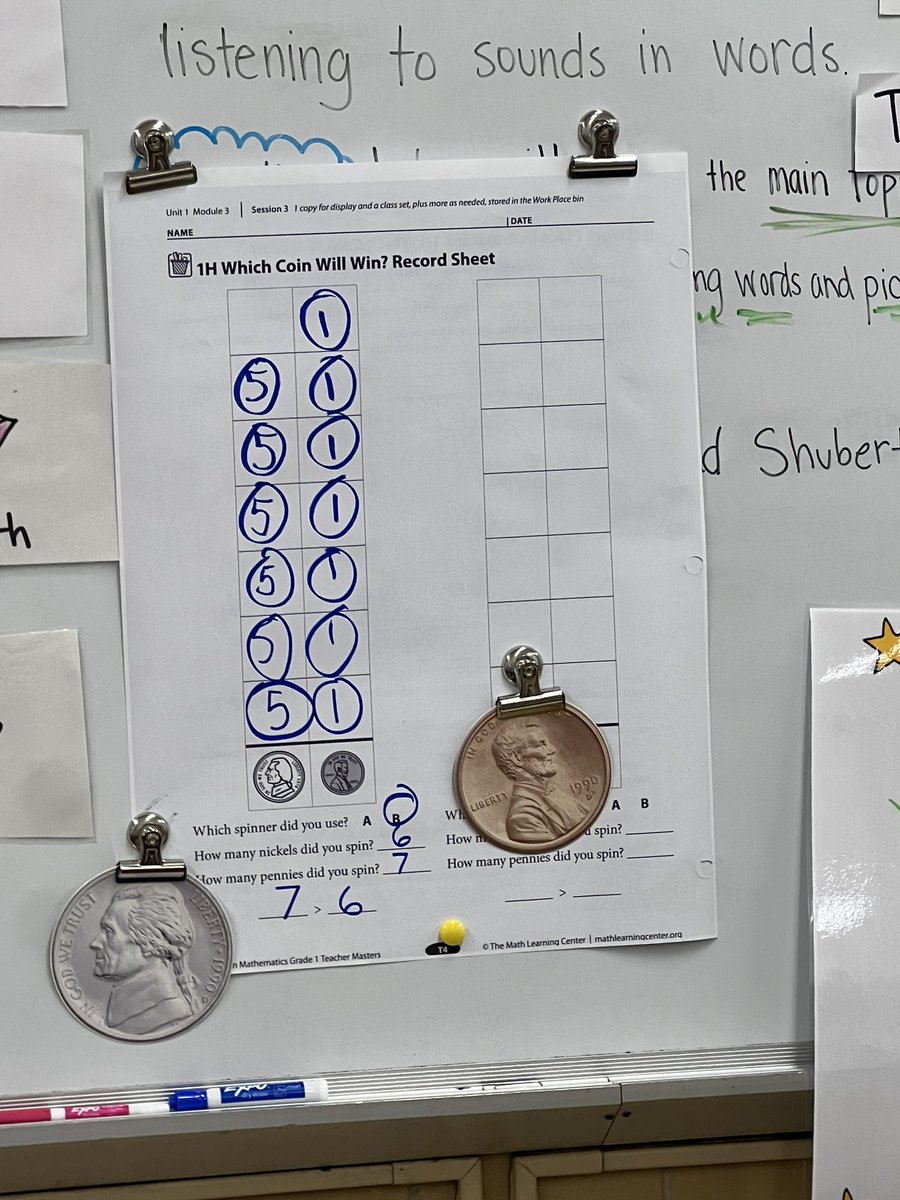 kellyaoconnell's tweet image. Our math resource teacher, @kestreett modeled a math lesson in first today. She included a well written/ unpacked objective, explicit instruction, strong modeling, and feedback. Students engaged in discussion and hands on learning! #MarsStars #ModelLesson #Mathematics