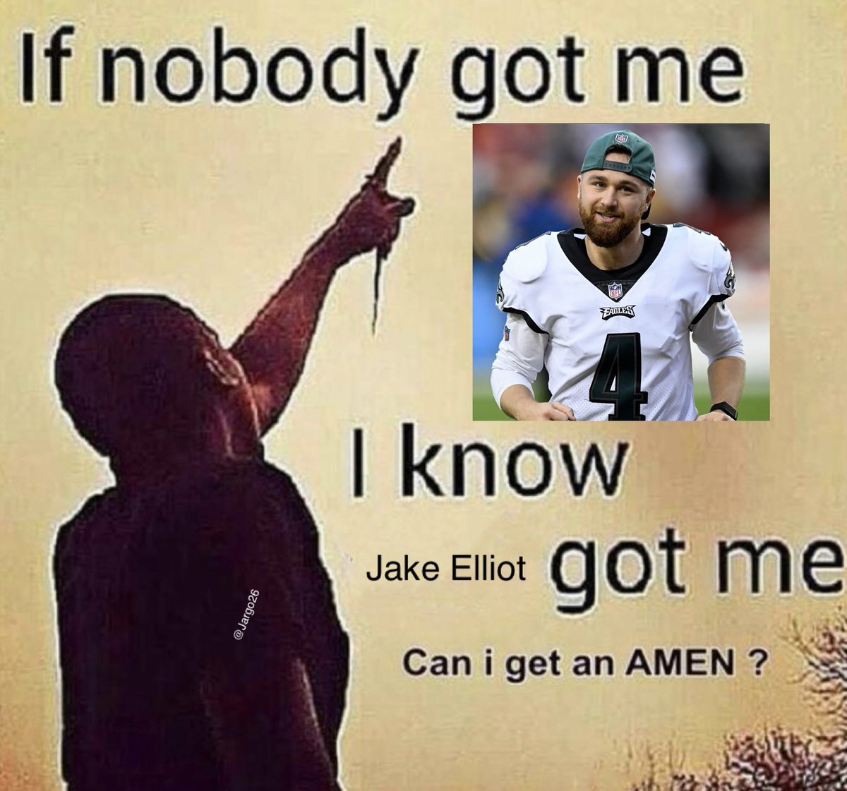 Jargo26's tweet photo. @BarstoolPhilly Jake Elliot is the whole team https://t.co/DiMi7JUHX2