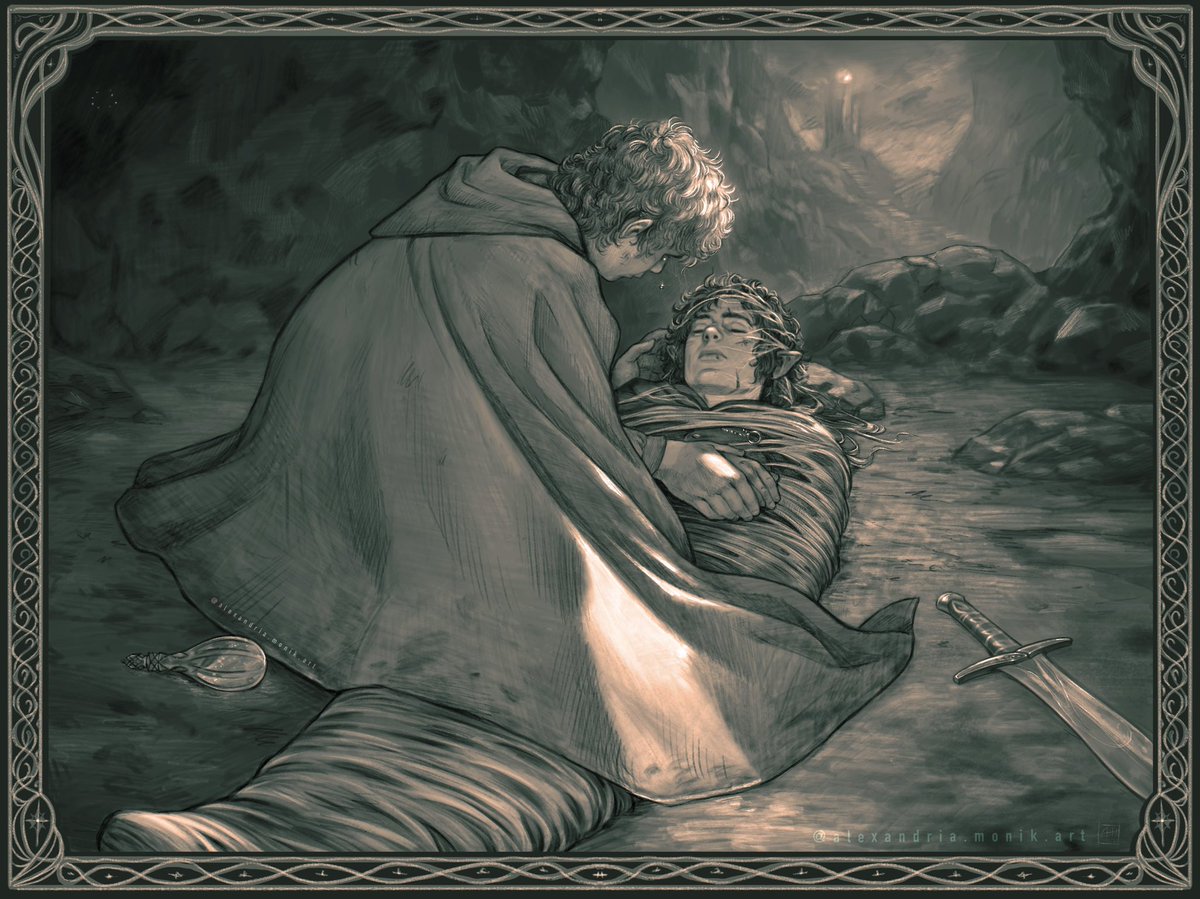 AlexandriaMonik's tweet photo. Some of my #LordOfTheRings Art ✨ https://t.co/gZKhCZAZtz