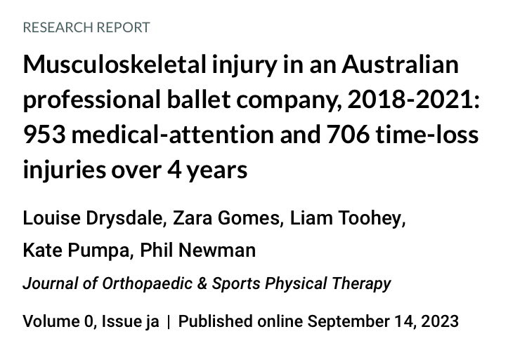 LouiseDrysdale's tweet photo. First publication from my PhD! Thank you to my wonderful supervisors and of course, my ever patient participants 🩰 https://t.co/HqS1Q9oq3n