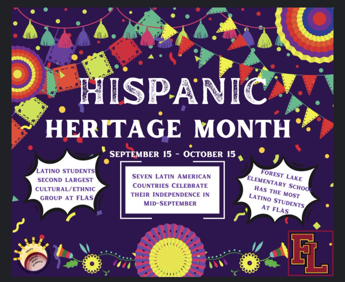 Excited to recognize #HispanicHeritageMonth starting tomorrow! What is your school doing to recognize and celebrate?!