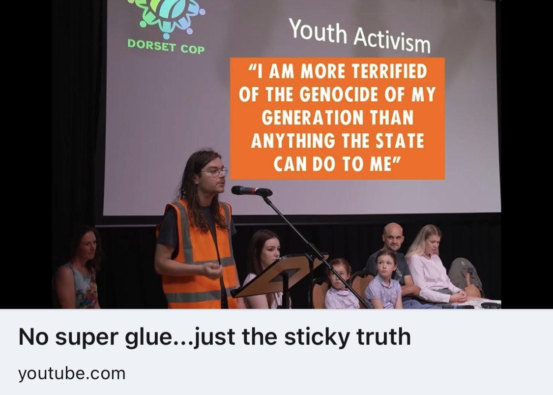 Louis McKechnie, is my hero
He’s sacrificed his youth &amp; freedom, he’s taken on the system #bigoil , fighting for a liveable future for everyone's children.
If you can't take action, support those that can
#juststopoil #ExtinctionRebelion 

m.youtube.com/watch?v=f01EyI…