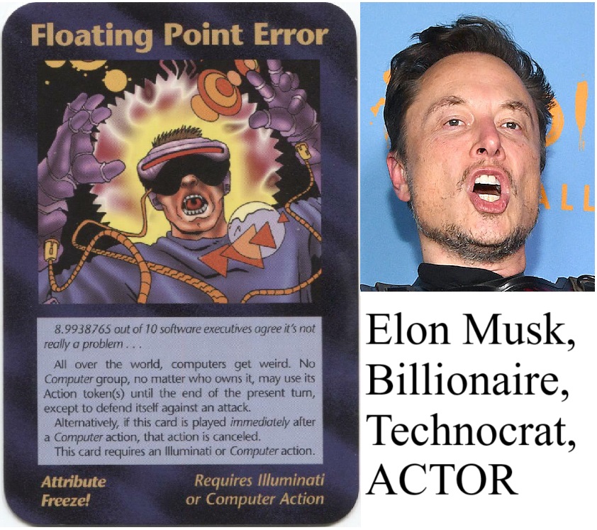 MatthewMG2's tweet photo. What do #Neuralink and #FloatingPointError have in common?  Take one guess... https://t.co/VCrscdrrum