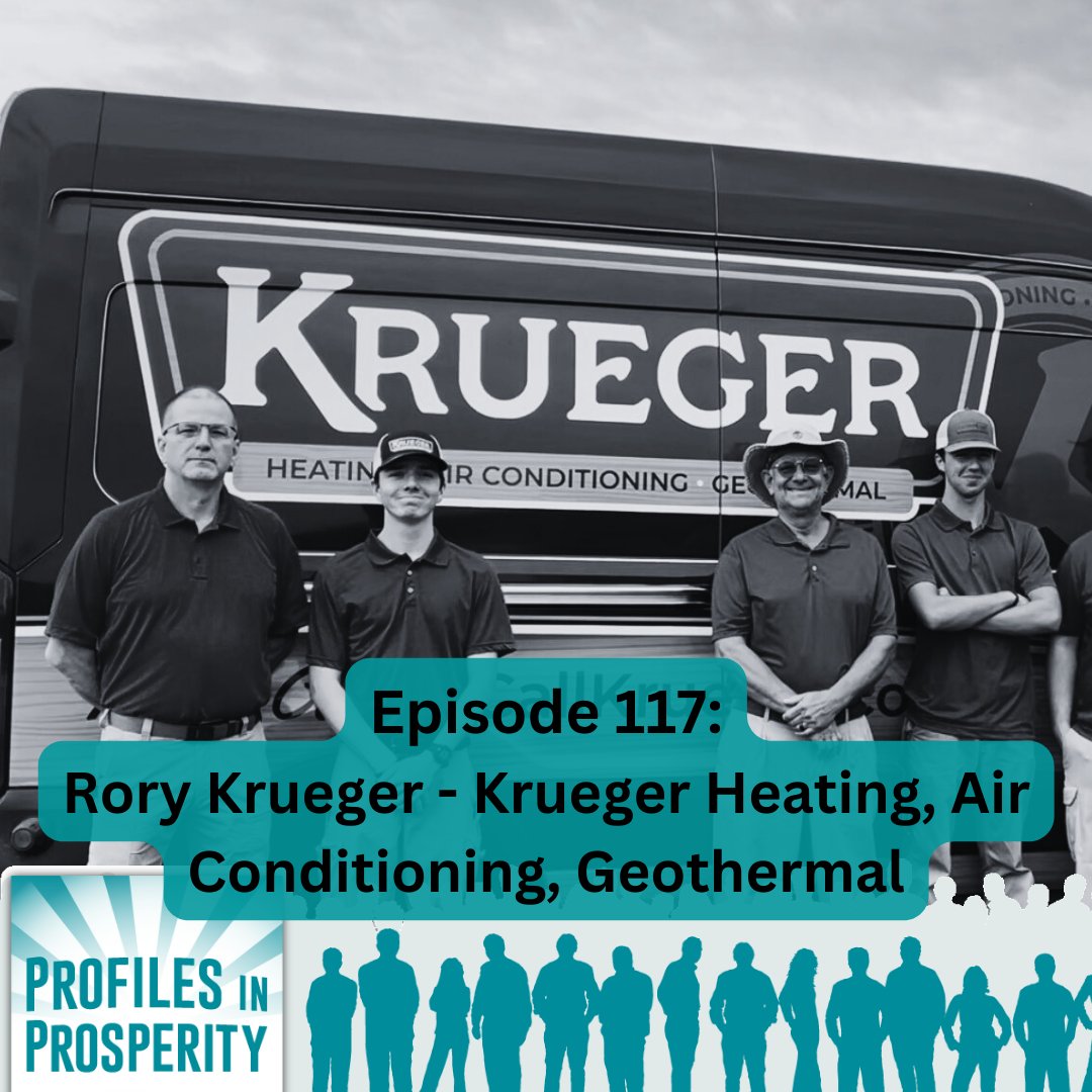 servicenation_'s tweet photo. Brand new episode of Profiles In Prosperity with Rory Krueger of Krueger Heating Air Conditioning Geothermal                @Krueger  #podcast
Listen here: https://t.co/46uUwgBCdp https://t.co/gAq6uVhJxD